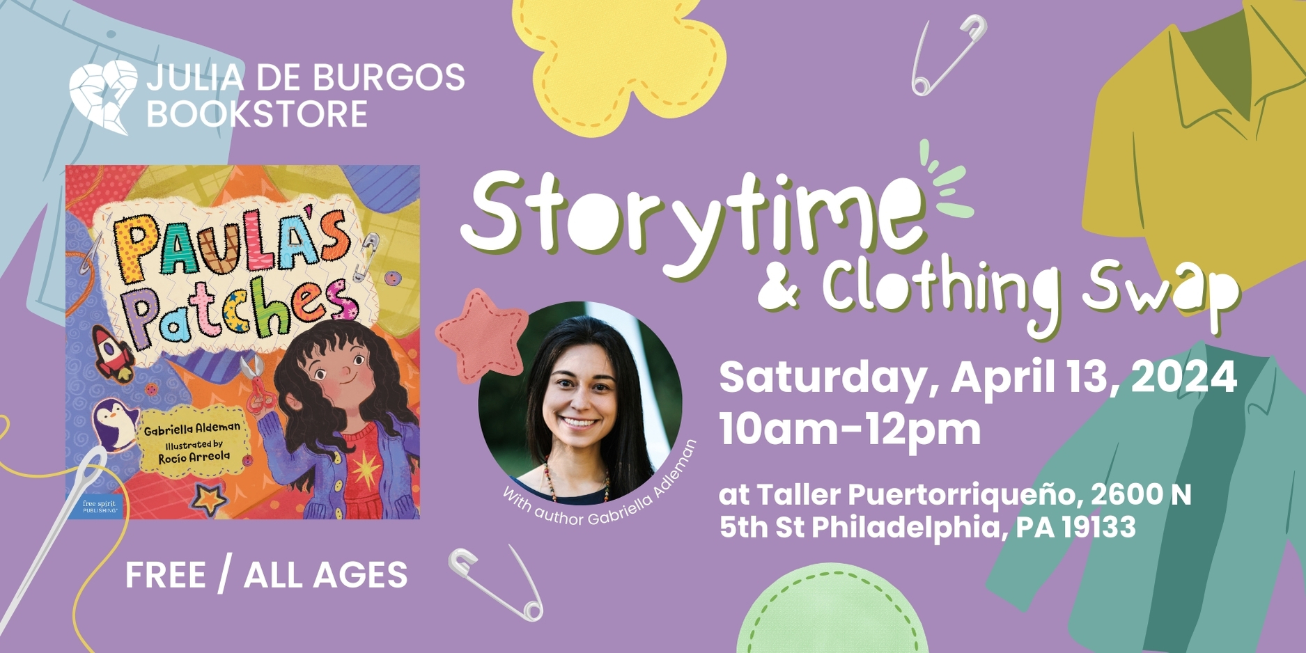 Storytime & Clothing Swap: Paula's Patches