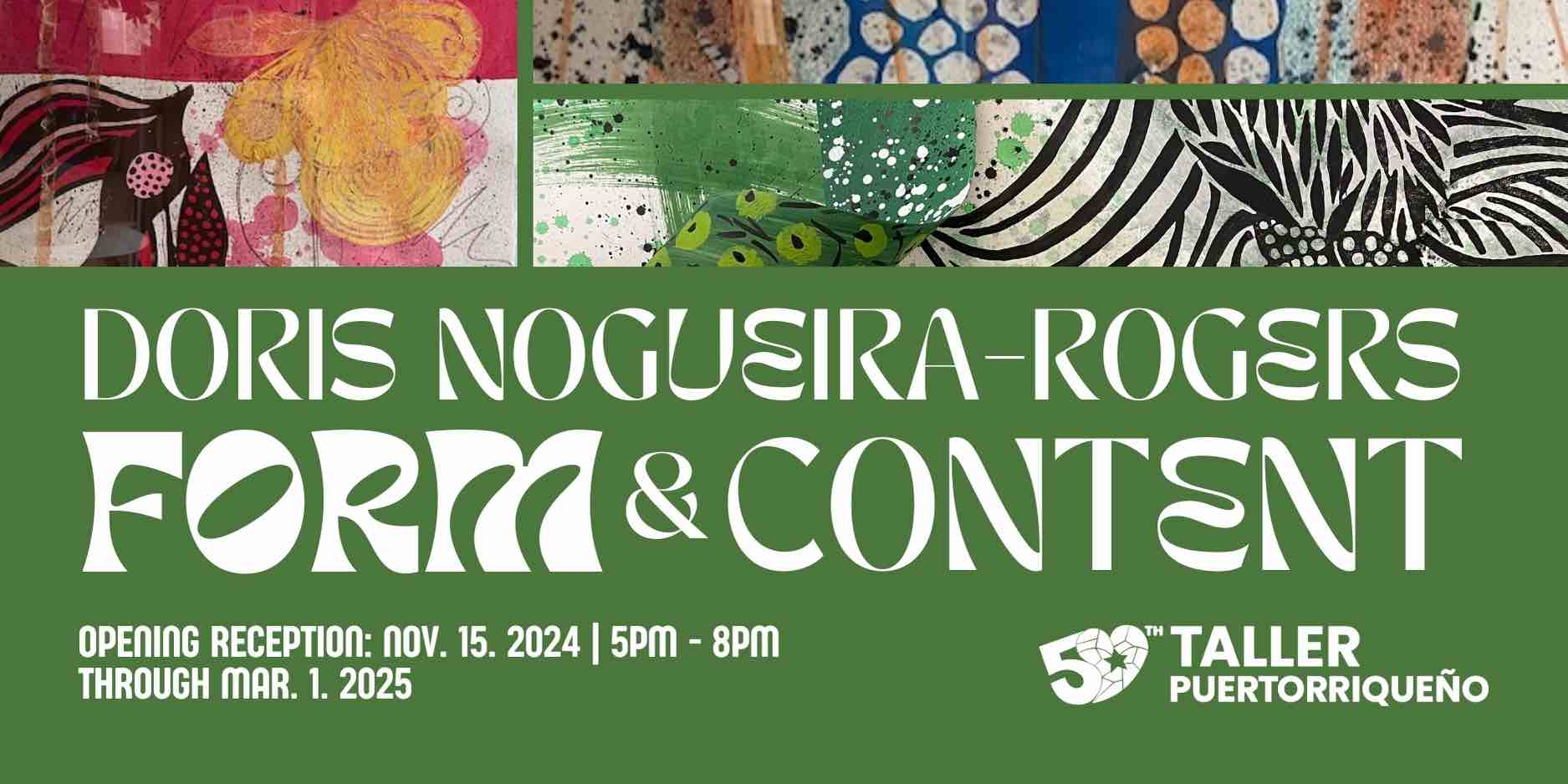 Opening Reception: DORIS NOGUEIRA-ROGERS: FORM & CONTENT